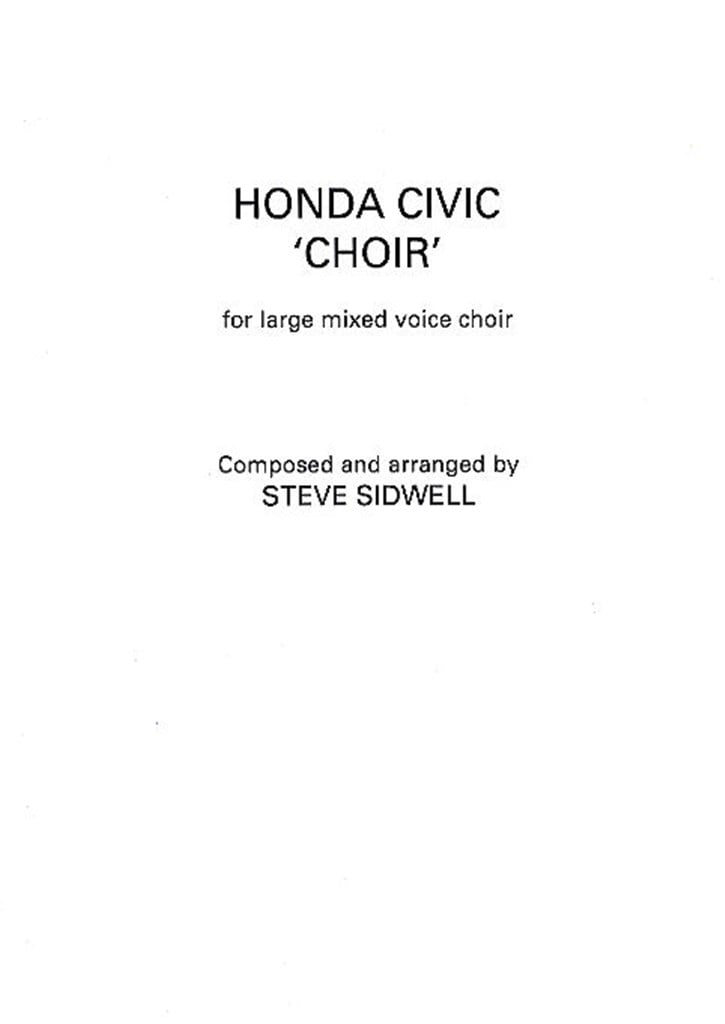 Honda Civic 'Choir' (Mixed Choir)